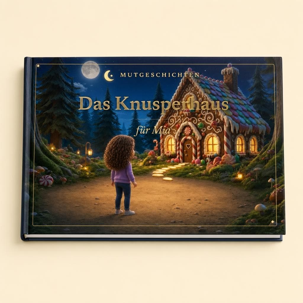 Das neue MutGeschichten-Hardcover mit dem eigenen Kind auf dem Cover